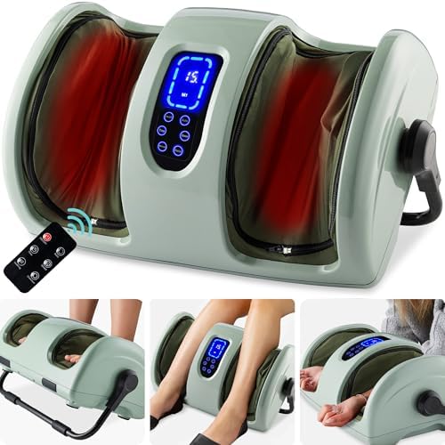 Best Choice Products Heated Shiatsu Foot Massager for Pain Relief, Plantar Fasciitis, Neuropathy, Blood Circulation w/Compact Design - Sage by BestChoiceProducts