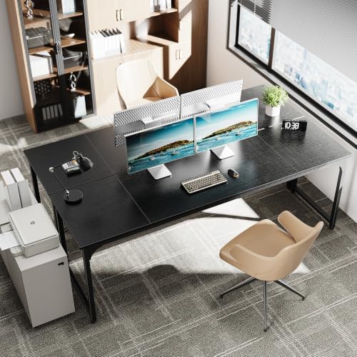 Huuger Computer Desk, 86.6 Inch Home Office Desk - Image 2