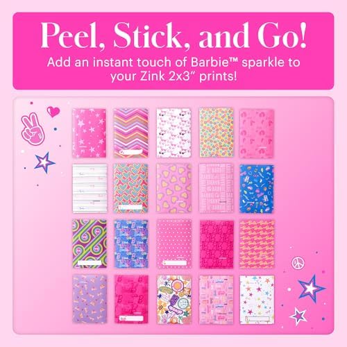 Kodak x Barbie Step Slim Wireless Instant Portable Photo Mobile Printer Gift Bundle (Iconic Style)+ Barbie Camera Case, Photo Album, Sticker & Hanging Frames, 50 Stickers + Zink Paper (20 Sheets) - Image 5