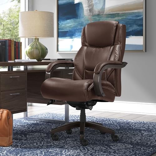 La-Z-Boy Big and Tall Executive Office Chair Lumbar Support, Leather Chair - Image 2