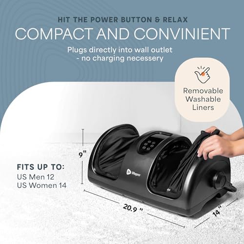 Lifepro RelaxaTilt Shiatsu Foot Massager Electric Therapy Device - Image 2