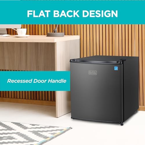 BLACK+DECKER 1.7 Cu. Ft. Compact Refrigerator, Energy Star, BCRK17B, Black - Image 6