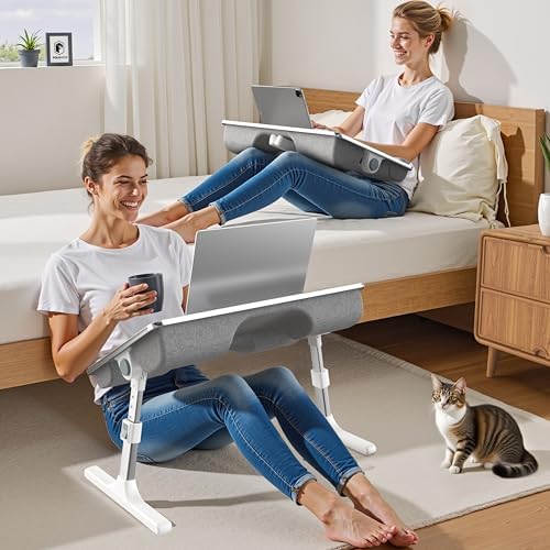 FoldWise 2-in-1 Bed & Lap Desk with Soft Cushion, Adjustable Height & Angle - Image 3