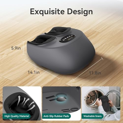 Snailax Shiatsu Foot Massager with Heat and Compression, FSA Eligible, 2026 - Image 5