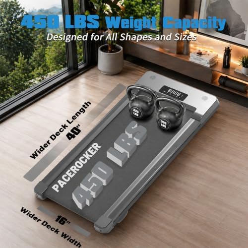 Walking Pad Treadmill 450 lb, Under Desk Treadmill, 12% Auto Incline - Image 5