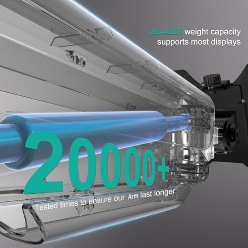 WALI Adjustable Single Monitor Arm for 13-34 inch Screens, up to 26.4 lbs - Image 3