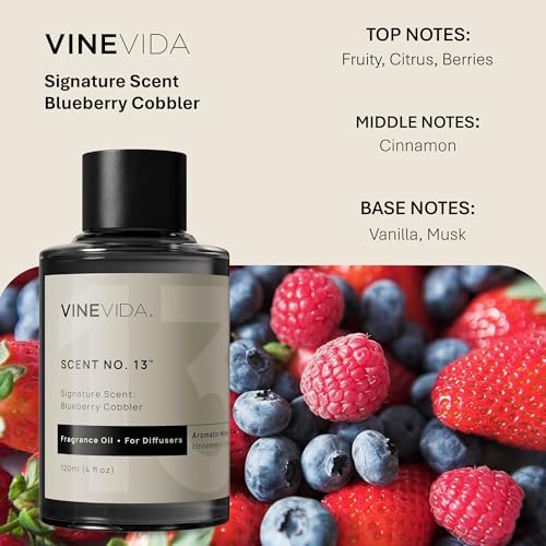 VINEVIDA [4 Fl Oz] Blueberry Cobbler Fragrance Oil for Cold Air Diffusers, Essential Oils for Diffuser Oil Refill & Air Freshener Room Spray - Image 2