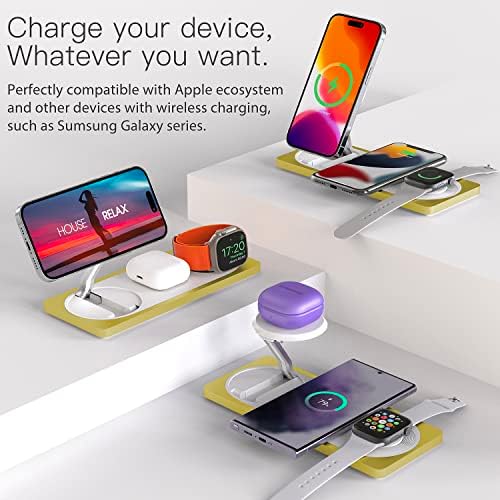 PETINO 3 in 1 Wireless Charging Station for Apple Devices with MagSafe - Image 5