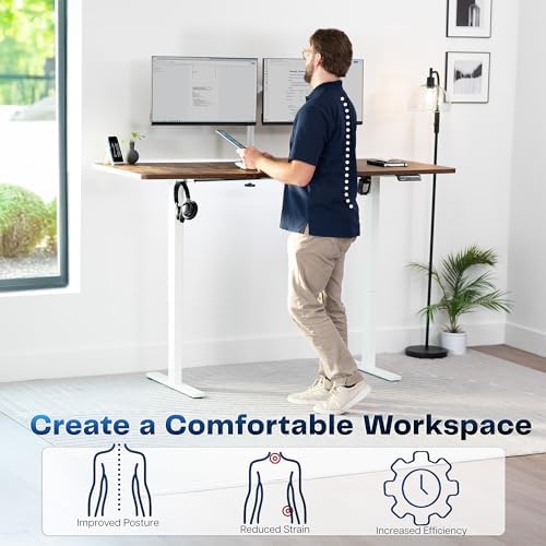 VIVO Rustic Vintage Brown 71 x 30 in Standing Desk, DESK-KIT-1W7N - Image 4