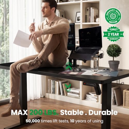 SIAGO 63 x 24 Inch Electric Standing Desk with Single Monitor Stand - Image 4