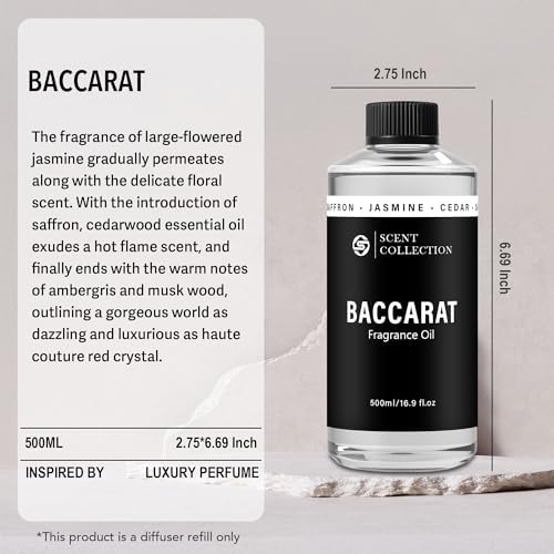 Luxury Hotel Scent Baccarat 500ml/16.9Fl oz Waterless Essential Oil - Image 3
