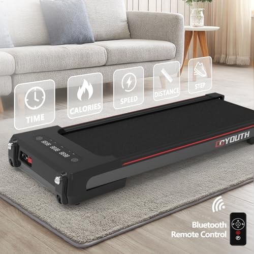 GOYOUTH 2.25HP Walking Pad, Quiet Under Desk Treadmill for Office, 300 LBS - Image 2