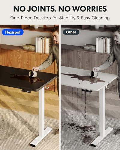 FLEXISPOT EN1 55"x28" One-Piece Standing Desk, Black - Image 4