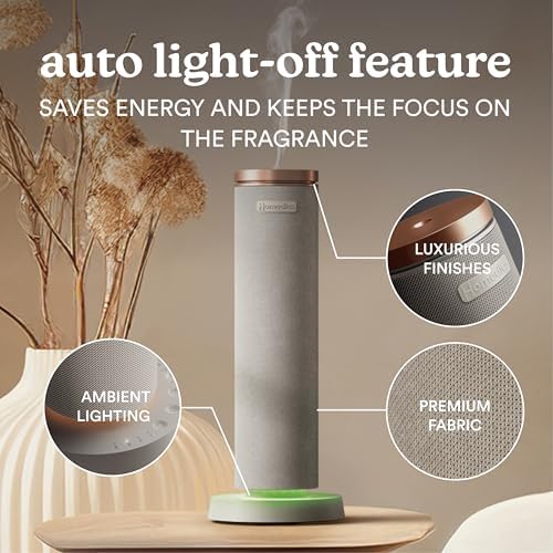 Homedics SereneScent Waterless Essential Oil Diffuser, Grey - Image 3