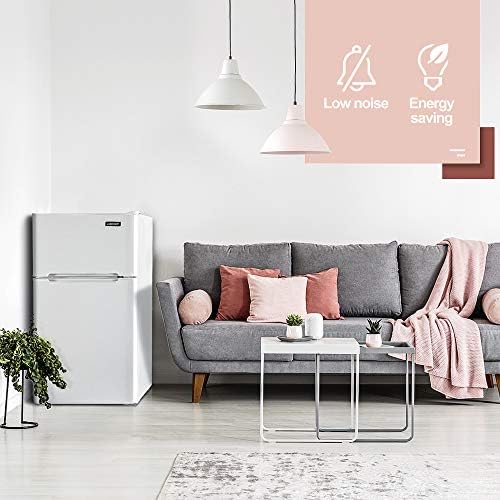 EUHOMY Mini Fridge With Freezer, 3.2 Cu.Ft Compact Refrigerator, 2 Door Compact Refrigerator, Mini Fridge For Office Energy Saving For Dorm, Bedroom, Office, Apartment- Food Storage Or Drink Beer. - Image 6