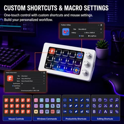 Stream Controller Deck for PC Work,Live Stream and Video Editing - Image 6
