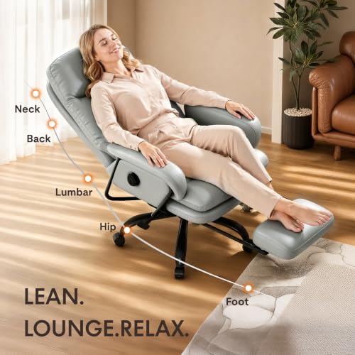 FLEXISPOT Multi-Task Ergonomic Office Chair with Footrest, Gray, HC4 - Image 5