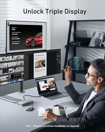 Anker Docking Station (DL6350), 10-in-1 Triple Display, DisplayLink - Image 3