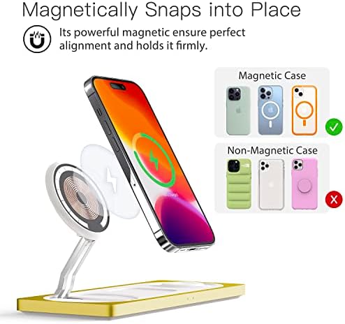 PETINO 3 in 1 Wireless Charging Station for Apple Devices with MagSafe - Image 2