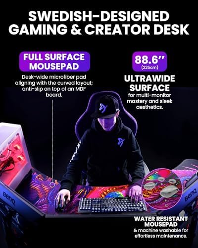 Arozzi Arena Angelo Gaming Desk Crawling Chaos - Image 4