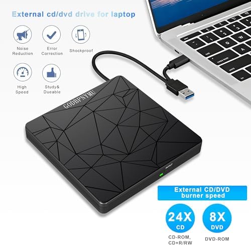 External DVD Drive USB 3.0 USB-C CD Burner CD/DVD Player - Image 4