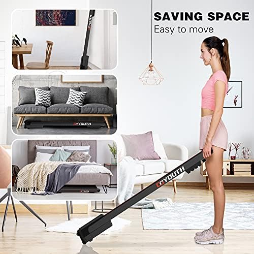 GOYOUTH 2.25HP Walking Pad, Quiet Under Desk Treadmill for Office, 300 LBS - Image 4