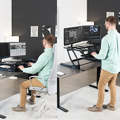 VIVO Black 36 in Electric Desk Converter, DESK-V000VE - Image 2