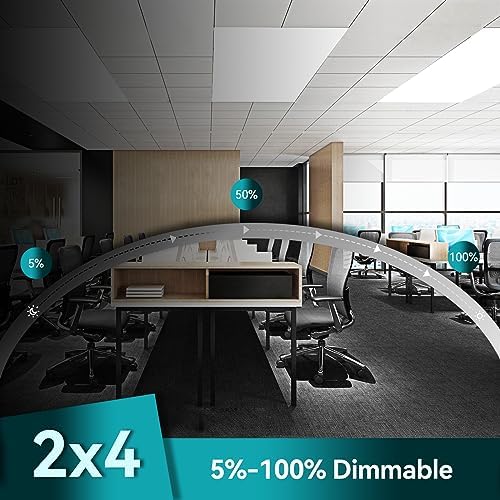 2 Pack 2x4 LED Flat Panel Light with Emergency Battery Backup - Image 6