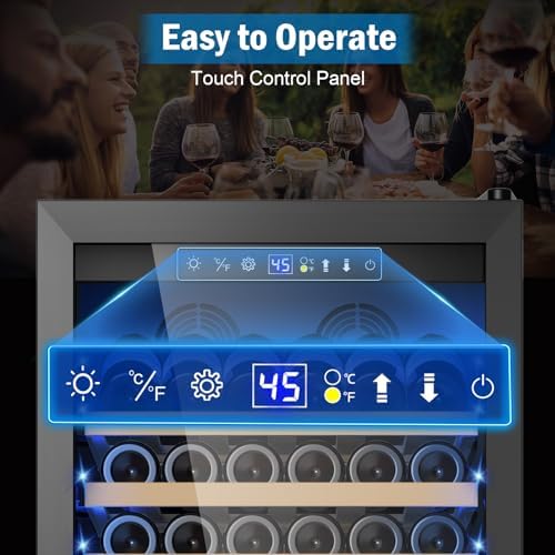 FoMup 24" 190-Bottle Wine Cooler Refrigerator, Freestanding or Built-in - Image 3