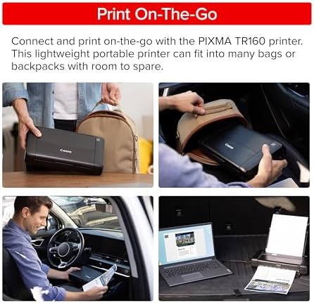 Canon PIXMA TR160 Color Wireless Portable Printer - Image 2