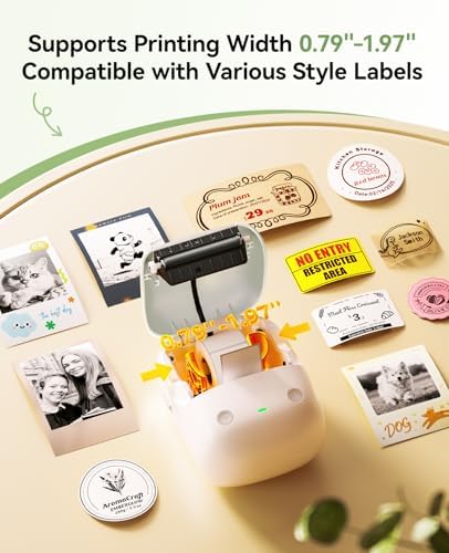 NIIMBOT B2 Pro Label Maker Machine with Tape, Support Photo Printing, Green - Image 7