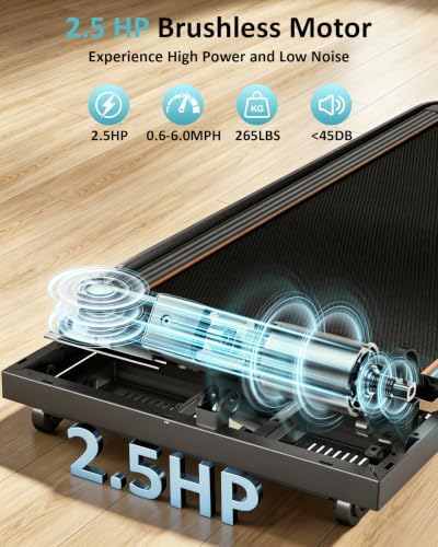 Walking Pad with Auto 12% Incline Handle Bar,Foldable Treadmill for Home - Image 4
