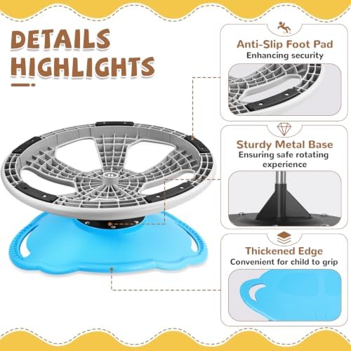 Zhenx Spinning Chair for Autistic Kids with Handles - Autism Sensory Toy - Image 4