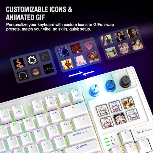 VSD K1 Pro 87‑Key Macro Mechanical Keyboard with Integrated Streaming Deck - Image 3