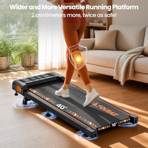 Walking Pad with Incline, FOUSAE 6.2MPH Walking Pad Under Desk Treadmill with 10% Incline, Full Screen LED Display, 2.75HP Brushless Drive, 12 HIIT Programs, Remote Control, 350 LBS Capacity - Image 6