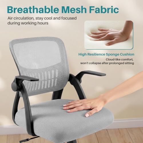 OLIXIS Ergonomic Office Desk Chair, Mid-Back Executive Computer Chair - Image 6