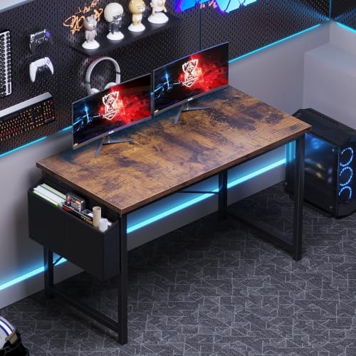 OLIXIS Computer Desk, 47 Inch Gaming Desks for Home Office Small Spaces - Image 2
