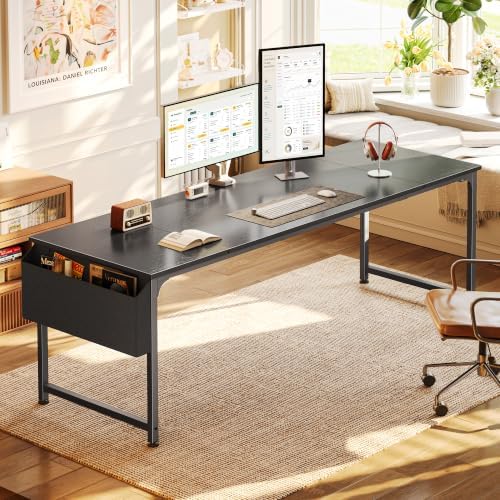 PRAISUN 79'' Computer Desk with Fabric Storage Bag - Image 2
