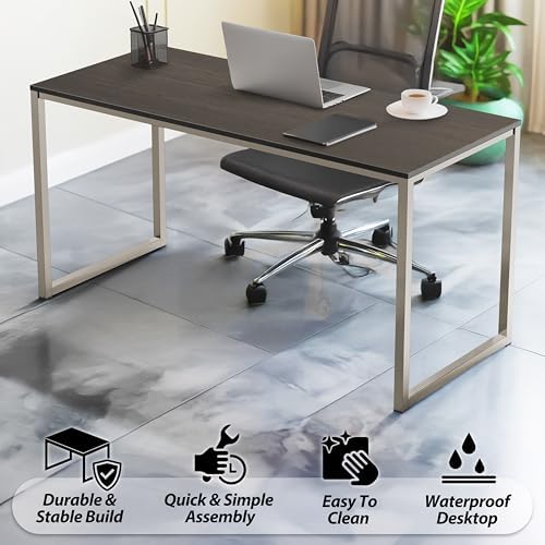 SHW Mission 40-Inch Home Office Computer Desk, Espresso - Image 4