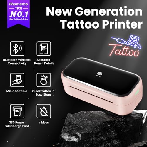 Phomemo TP31 Mini Tattoo Stencil Printer for Tattoo Artists & Beginners - Image 2