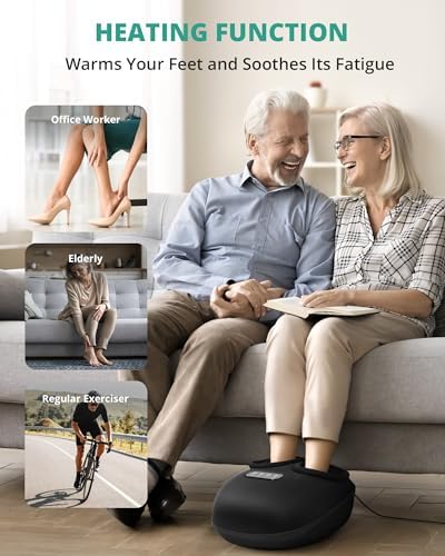 Medcursor Foot Massager Machine with Heat, Rolling, Deep Kneading, Shiatsu Foot Massager for Delivers Pain Relief, Tired, Plantar Fasciitis, Gift for Women Mom Men Fits Up to 13" - Image 6