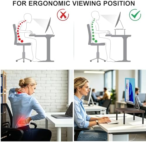 WALI Computer Monitor Stand for Desk, Adjustable Laptop Riser, up to 44 lbs - Image 6