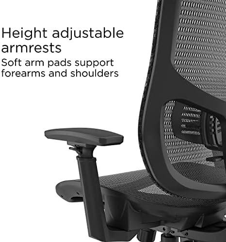 Staples Kroy Ergonomic Mesh Task Chair, Lumbar Support, Adjustable, Black - Image 5