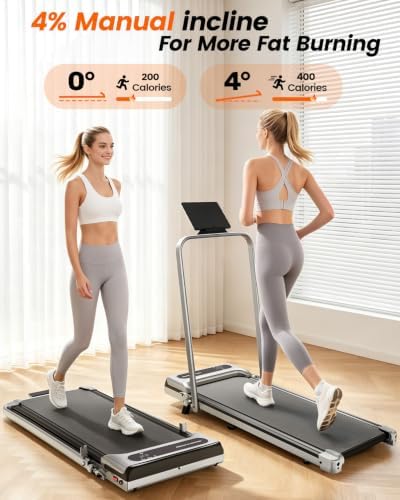 Walking Pad Treadmill, Folding Treadmill for Home with Handrail& Incline - Image 4