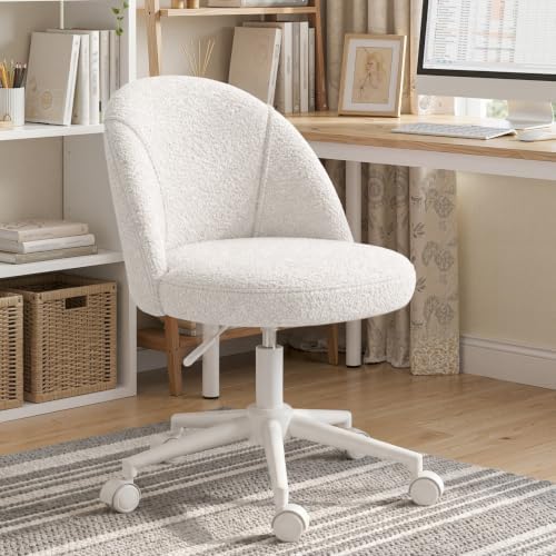 EnHomee Vanity Chair with 13" Back Lumbar Support & 20" Wide Seat by EnHomee