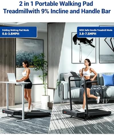 Superun Waking Pad Treadmill with Incline, 3.0HP and 300 LBS Capacity - Image 4