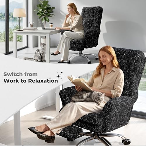 Big and Tall Office Chair, Flip Armrests for Pets & Cross Legged Sitting - Image 3