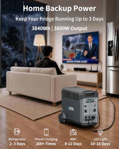 ABOK Ark3600 Portable Power Station with Extra Battery, up to 11520Wh - Image 2