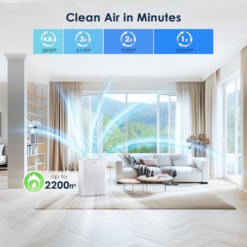 AMEIFU Air Purifiers for Home Large Room Up to 2300 Sq Ft, H13 Hepa Filter - Image 3