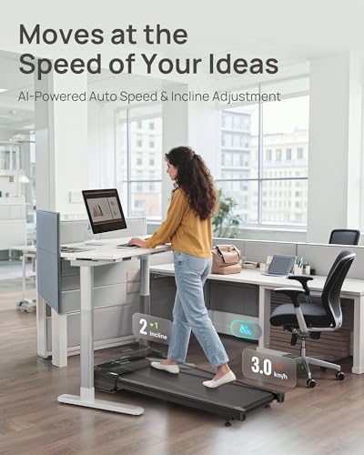 UREVO Auto Incline 12% Walking Pad，Quiet Motorized Desk Treadmill for Home - Image 7